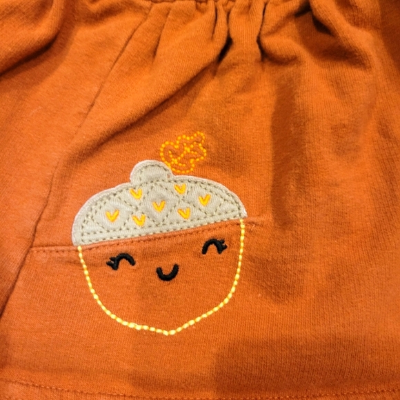 Baby Fall Acorn Overall Skirt Size 18 Months - Picture 2 of 5